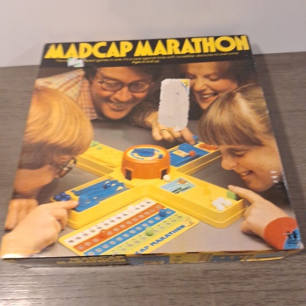 Madcap Marathon Board Game Vintage Parts